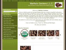 Tablet Screenshot of marthasgardensdatefarms.com